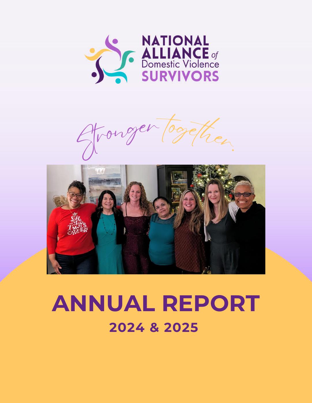 NADVS Annual Report Cover 2024 - 2025